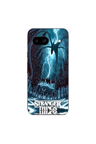 OEM Husa compatibila cu Google Pixel 8A Silicon Gel Tpu Model Stranger Things...