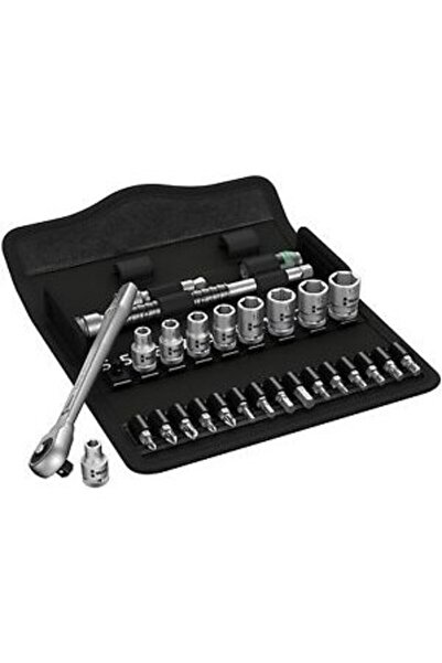 wera Zyklop 1/2" ratchet Top Bottom Set plus sockets and bits, 28 pieces