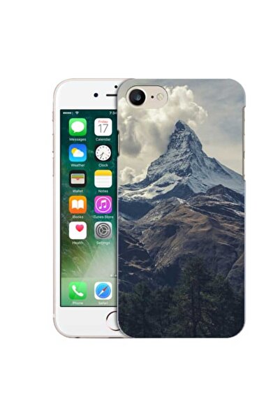 OEM Husa compatibila cu Apple iPhone 7 Silicon Gel Tpu Model Mountains