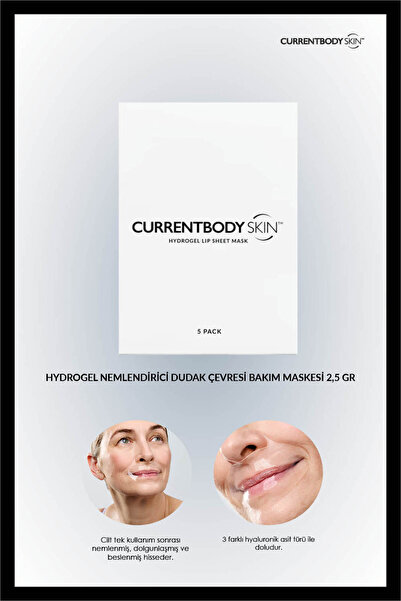 CurrentBody Skin Hydrogel Nemlendirici Dudak Çevresi Bakım Maskesi 5 Paket
