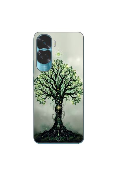 OEM Θήκη συμβατή με Honor 90 Lite 5G Σιλικόνης TPU με σχέδιο Μυστικό Δέντρο