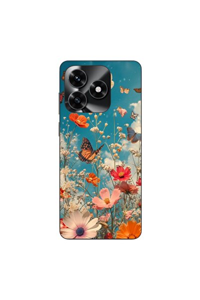OEM Θήκη συμβατή με Honor X5c Plus από σιλικόνη gel TPU με σχέδιο λουλουδιών ...