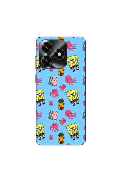 OEM Husa compatibila cu Honor X5c Plus Silicon Gel Tpu Model Spongebob Pattern