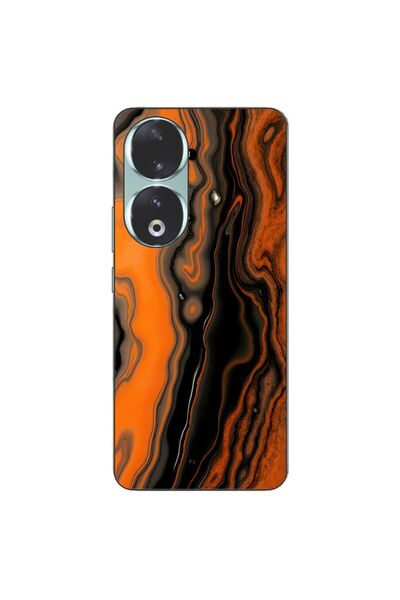 OEM Husa compatibila cu Honor 90 5G Silicon Gel Tpu Model Metallic Lava Flow ...