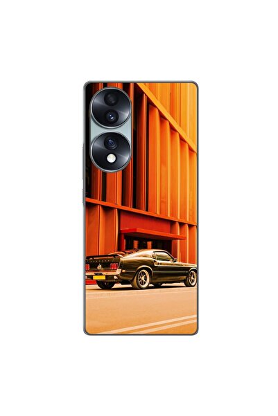 OEM Husa compatibila cu Honor 70 Silicon Gel Tpu Model Mustang Sunset
