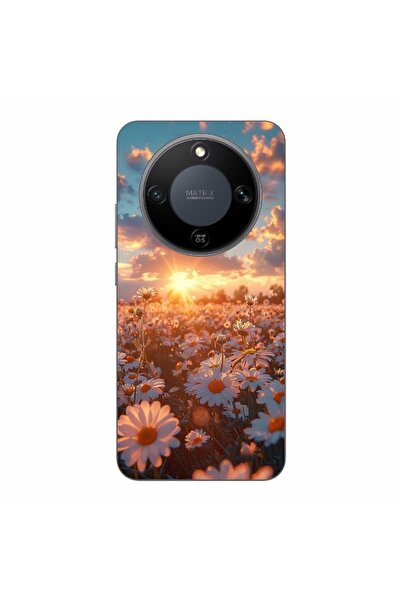 OEM Husa compatibila cu Honor Magic8 Lite Silicon Gel Tpu Model Rasarit cu Flori