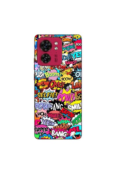 OEM Husa compatibila cu Motorola Edge 40 Silicon Gel Tpu Model Pop Art Pow Wo...