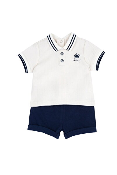 Chicco Erkek Bebek Kısa Kollu Polo Tişört ve Şort Takım
