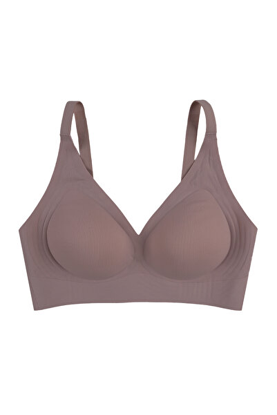 koza iç giyim Seamless Ribbed Camisole Bra Without Underwire with Removable Pads