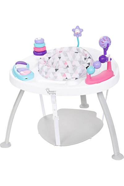 babytrend خطوات ذكية ®   مركز أنشطة بونس آند بلاي 3 في 1 - هارموني بينك - للأ...