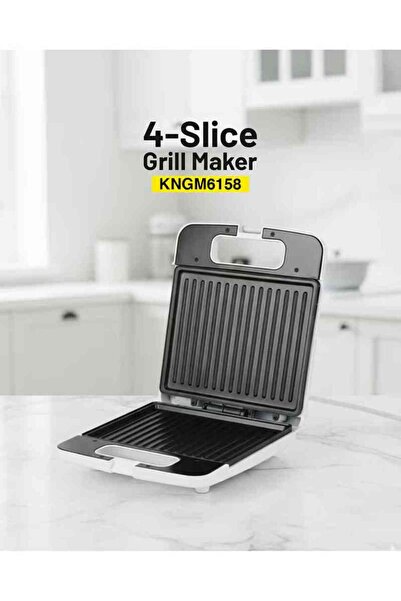 KRYPTON Grill Maker With 4 Slice Capacity, Plates with Non Stick Coating, Pow...