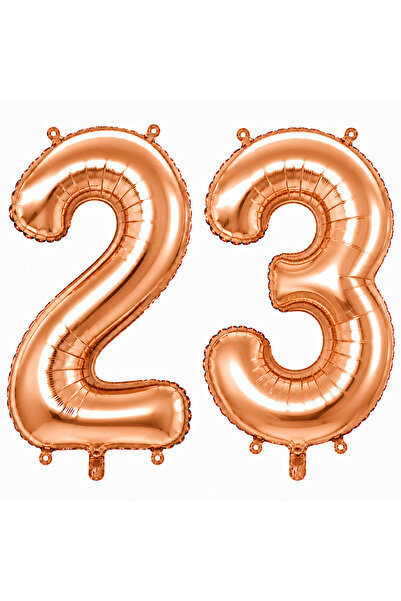 BeySüS 23 Foil Balloons in Rose Gold Color (100 cm)