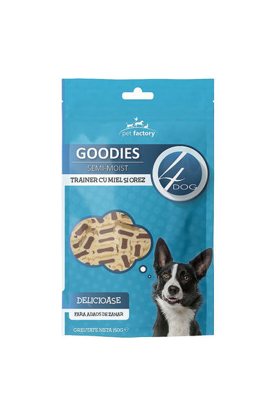 4dog Rewards for Adult Dogs, GOODIES Trainer, Lamb and Rice, 150g