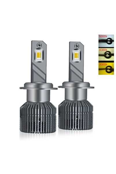 Xenon Bright Set de 2 becuri LED auto H7 Canbus, 3000K/4300K/6000K, putere 50...