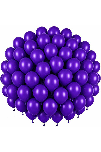 BeySüS Purple Color Latex Pastel Balloons (30 cm) - 50 Pieces