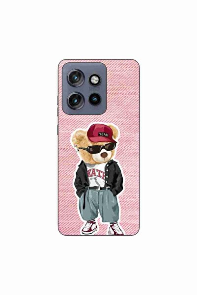 OEM Husa compatibila cu Motorola Edge 50 Neo Silicon Gel Tpu Model Pink Jeans...