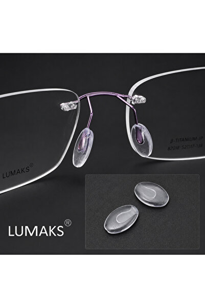 LUMAKS Silicone Glasses Nose Pads 1 Pair (2 Pieces) – Soft Non-Slip Nose Pads...