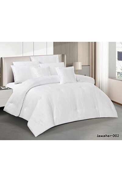 Asia Summer Plain Jacquard Double Bedspread 8 Pieces-