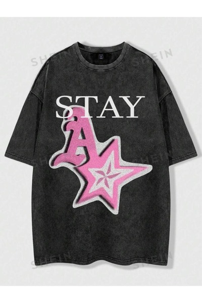 bellanova Unisex Oversize T-shirt με στάμπα Streetwear Άνετη εφαρμογή Daily P...