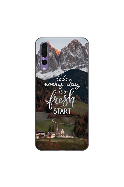 OEM Husa compatibila cu Huawei P20 Pro Silicon Gel Tpu Model Mesaj Fresh Start