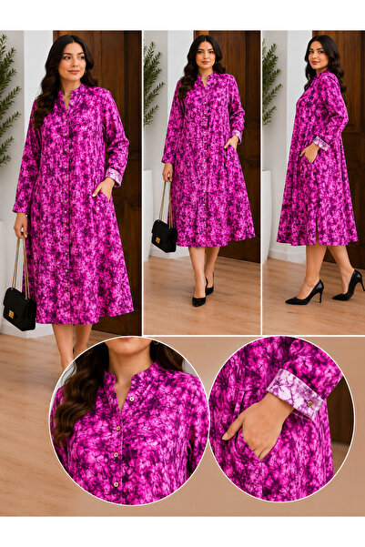 MENSAR OTANTİK Doyma Viscose Shirt Dress Height 125 cm Chest 135 cm Waist 150 cm