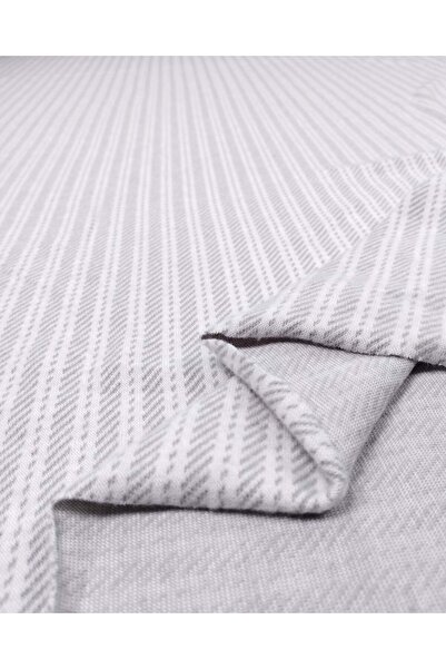 Kumaş Parça Gray Patterned Interlock Jacquard Knitted Fabric, Flexible and So...