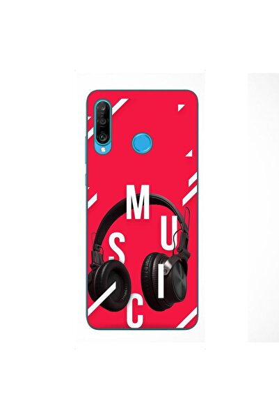 OEM Husa compatibila cu Huawei P30 Lite Silicon Gel Tpu Model Music Headphones