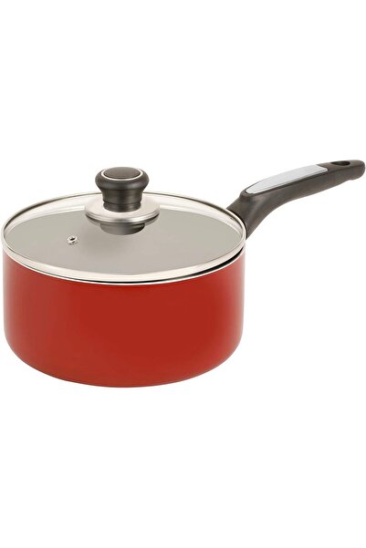 ROYALFORD 20 cm Cooking Pot, Made with Non-Stick Enamel Coating with Glass Li...