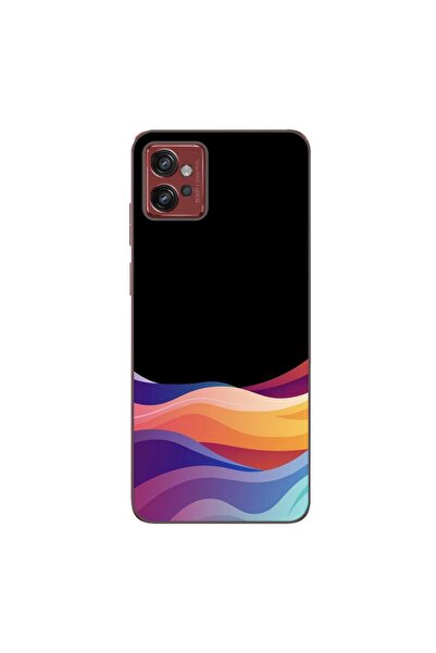 OEM Калъф, съвместим с Motorola Moto G32, силиконов гел TPU модел Неонови вълни