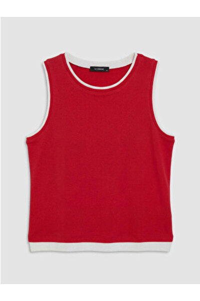 LC Waikiki New Season Red Crew Neck Women's Athlete