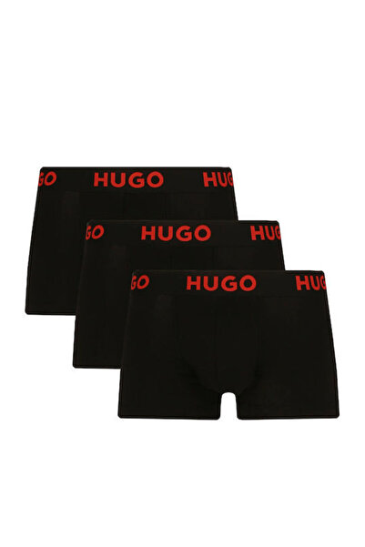 HUGO Ανδρικό Σετ Μπόξερ 3 Τεμαχίων Μαύρο 50496723-001