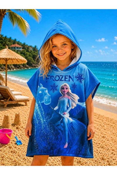 mirkidsclub Unisex Children's Poncho Towel Hooded Beach & Bath Towel 100% Cot...