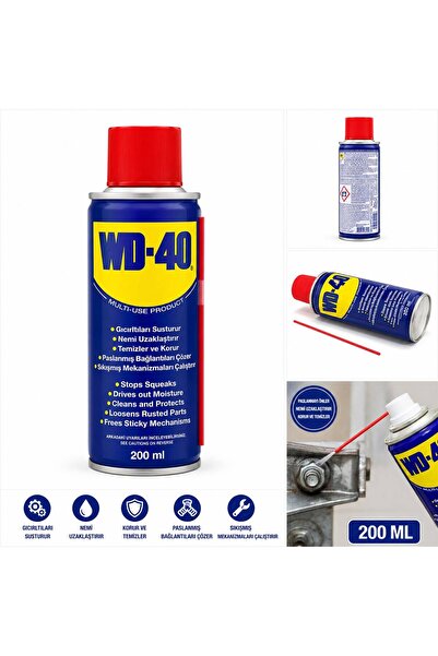 WD-40 200 ml PAS SÖKÜCÜ VE GENEL AMAÇLI TEMİZLEYİCİ SPREY