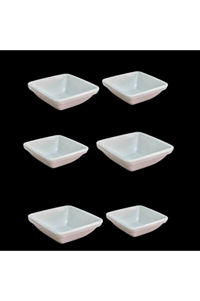 AKN Melamine Square Sauce Bowl 7X2.5 cm |   Sauce and Appetizer Container 6 P...