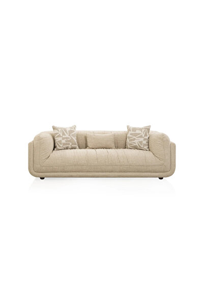 Midas Furniture CHANILLE SOFA 3 SEATER 240X105X75 CM BEIGE