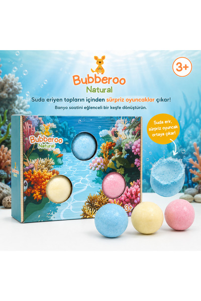 Bubberoo Çocuk Banyo Topu Seti 3'lü |Su Altı Macerası Banyo Topu Seti 3 Adet ...