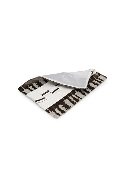 Midas Furniture Leather And Jacquard Placemat Brown