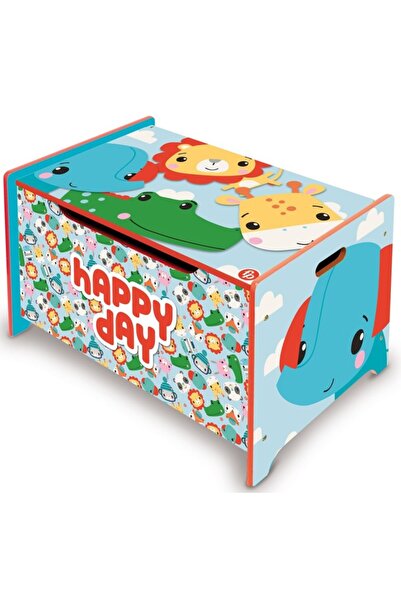 FISHER PRICE Cutie de depozitare jucării din lemn Happy Day