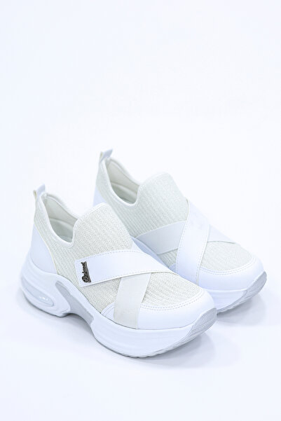 kajal ayakkabı Mdln 715 Velcro Cross Elastic Balloon Sole Casual Shoes