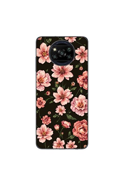 OEM Θήκη συμβατή με Xiaomi Poco X3 Pro από σιλικόνη gel TPU με σχέδιο ροζ ανο...