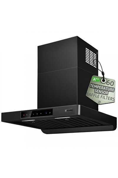 Kompatic Hota de perete by Turbionaire KTE60WPB, 800 mc/h, Clasa A++, Functio...