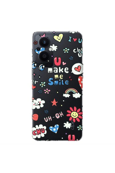 Other Oppo Reno 7 Lite Rainbow flowers Transparent Silicone TPU Θήκη
