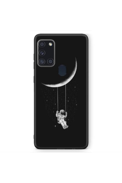 Other Samsung A21S Swing on the moon Black Glossy Θήκη
