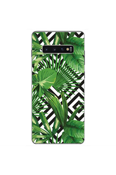 Other Samsung S10 Plus Green Laves arrow Transparent Silicone TPU Θήκη