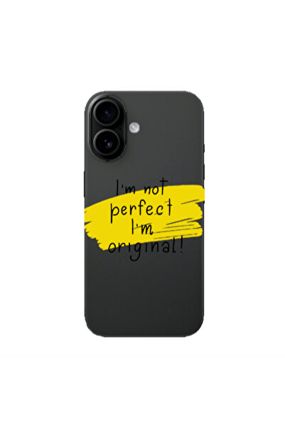 Other Apple Iphone 16 plus I m not perfect Transparent Silicone TPU Θήκη