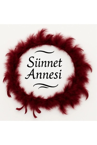 Evsay Tüylerle Süslenmiş Sünnet Tefi Vurmalı Çalgı Def Müzik Aleti Sünnet Ann...
