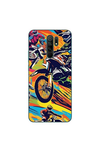 OEM Husa compatibila cu Xiaomi Redmi 9 Silicon Gel Tpu Model Motocross Pop Art