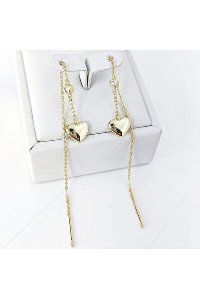 Mazuri CERCEI HIPOALERGENICI PLACATI CU DOUA STRATURI DE AUR 14K -Lungime 5cm
