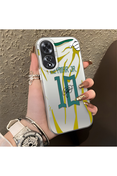 Hontinga OPPO A60 Uyumlu Silikon Kenar Sert Arka Kılıf Couple Telefon Kılıfı ...