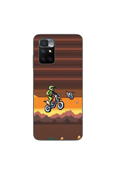 OEM Husa compatibila cu Xiaomi Redmi 10 Silicon Gel Tpu Model Pixel Art Motor...